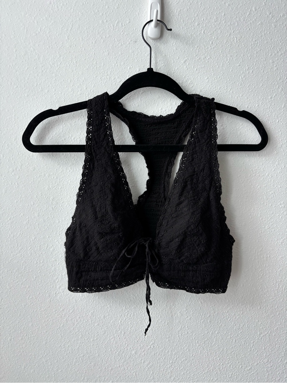 Free People Lace Tie-Front Bralette Top